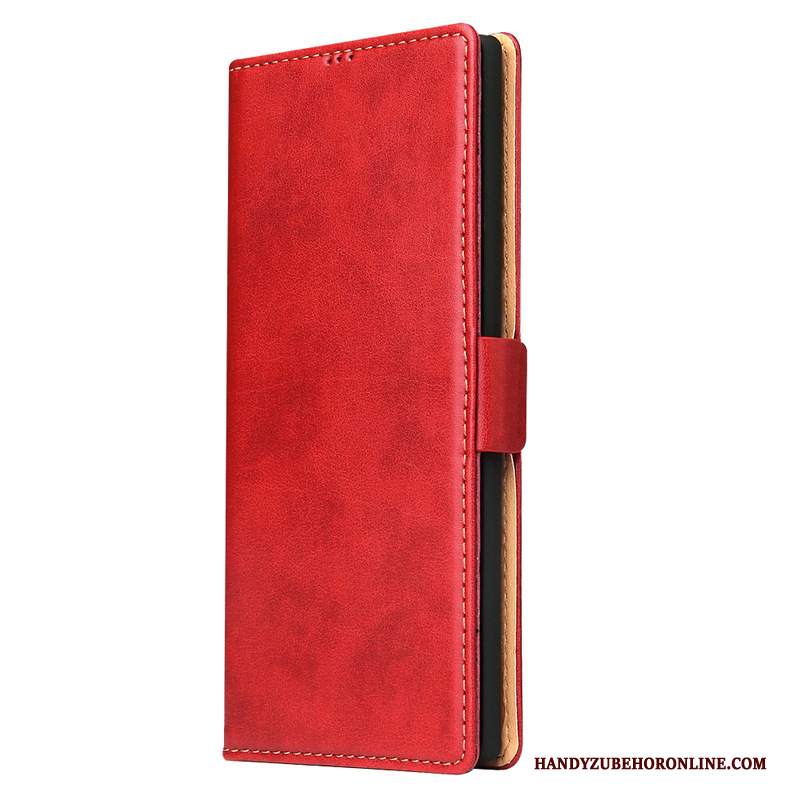 Custodia Samsung Galaxy Note20 Ultra Pelle Rossotelefono, Cover Samsung Galaxy Note20 Ultra Folio