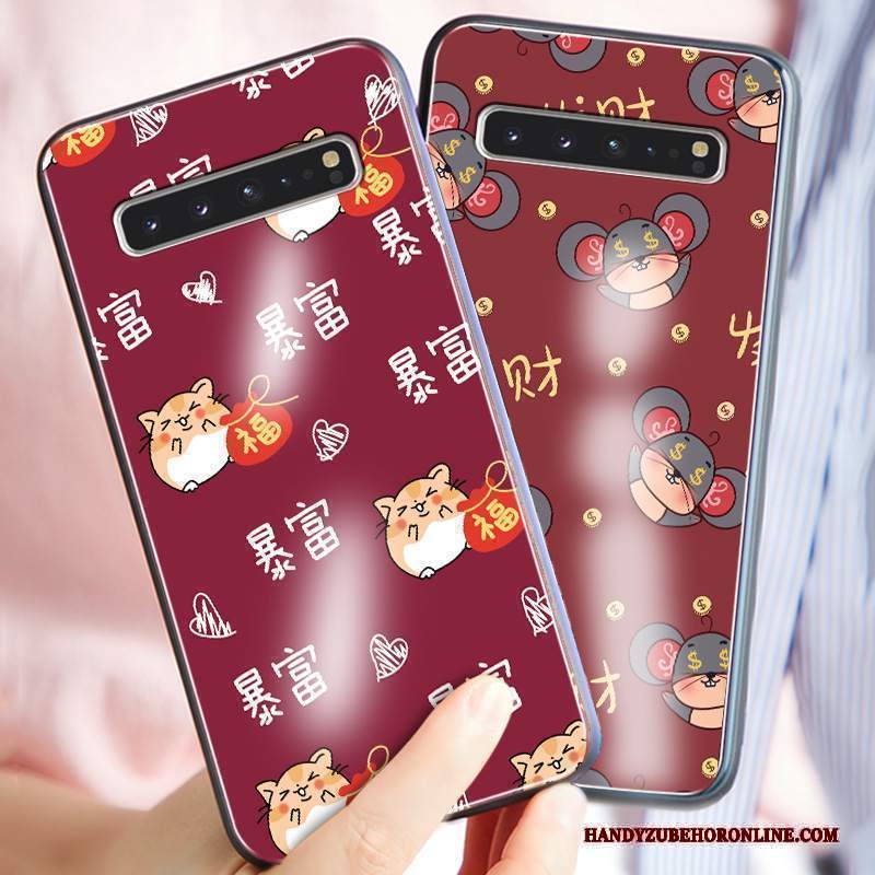 Custodia Samsung Galaxy S10 5g Cartone Animato Net Red Nuovo, Cover Samsung Galaxy S10 5g Silicone Telefono Sottile