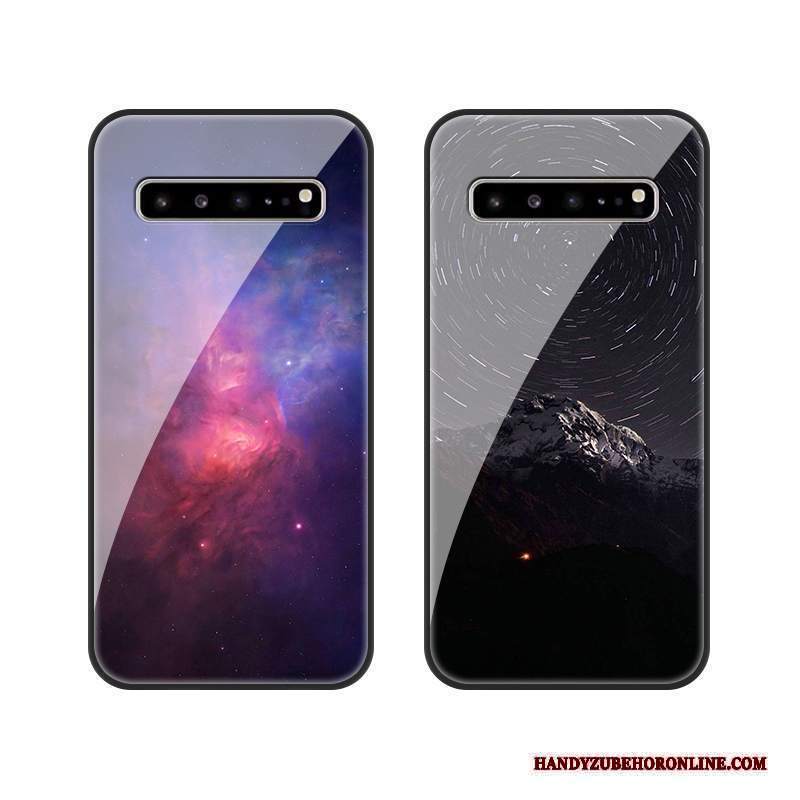 Custodia Samsung Galaxy S10 5g Silicone Blu Scuro Anti-caduta, Cover Samsung Galaxy S10 5g Protezione Tutto Incluso Di Personalità