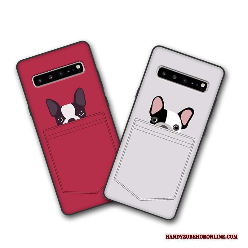 Custodia Samsung Galaxy S10 5g Silicone Rossotelefono, Cover Samsung Galaxy S10 5g Protezione Tutto Incluso Anti-caduta