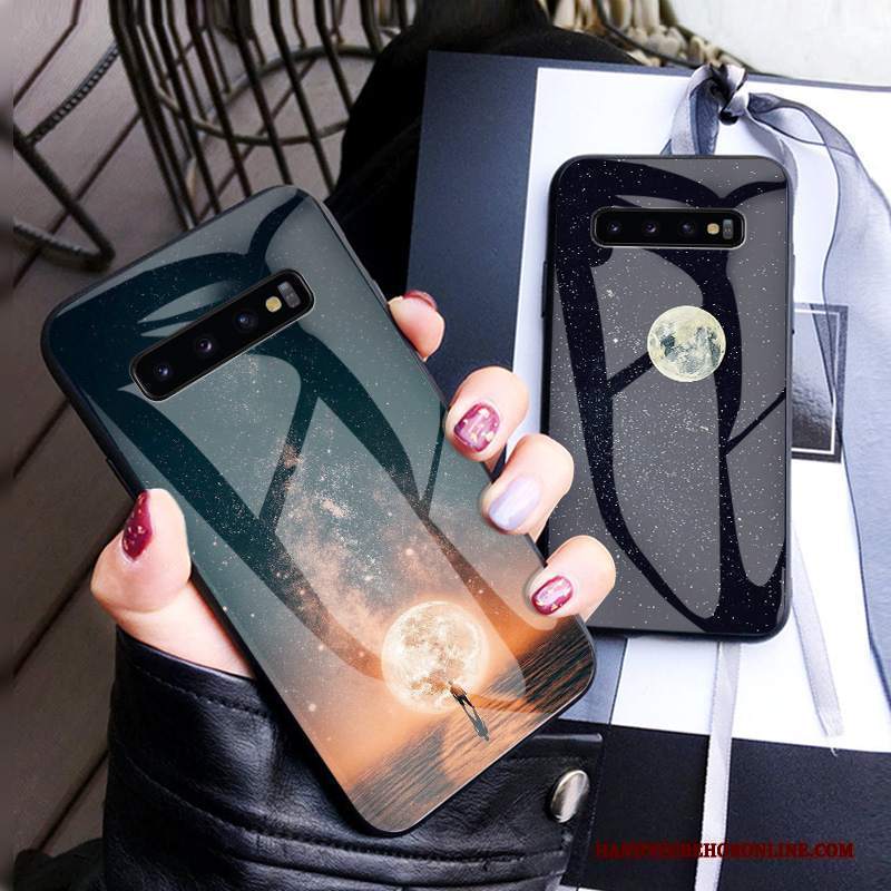 Custodia Samsung Galaxy S10+ Moda Lusso Tutto Incluso, Cover Samsung Galaxy S10+ Creativo Anti-caduta Vetro Temperato