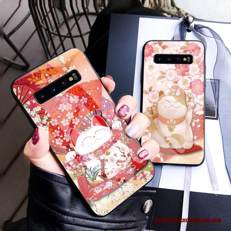Custodia Samsung Galaxy S10 Protezione Telefono Di Personalità, Cover Samsung Galaxy S10 Cartone Animato Anti-caduta Ornamenti Appesi