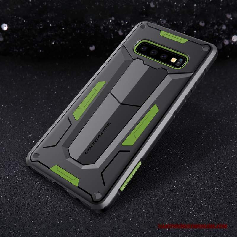 Custodia Samsung Galaxy S10+ Protezione Telefono Nero, Cover Samsung Galaxy S10+ Oro Anti-caduta