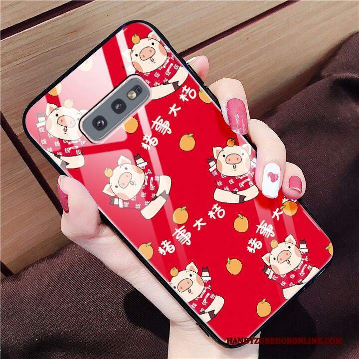 Custodia Samsung Galaxy S10e Cartone Animato Rosso Nuovo, Cover Samsung Galaxy S10e Moda Anti-caduta Difficile
