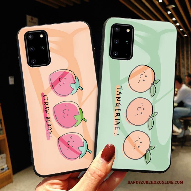 Custodia Samsung Galaxy S20+ Cartone Animato Verde Di Personalità, Cover Samsung Galaxy S20+ Creativo Vetrotelefono