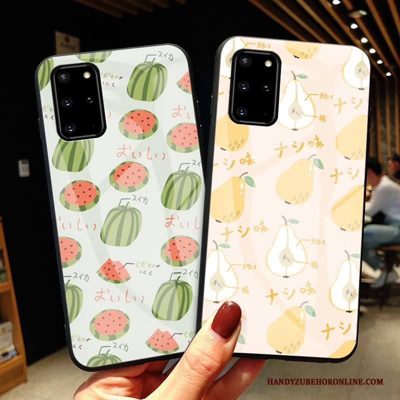 Custodia Samsung Galaxy S20+ Creativo Frutta Anti-caduta, Cover Samsung Galaxy S20+ Protezione Di Personalità Verde