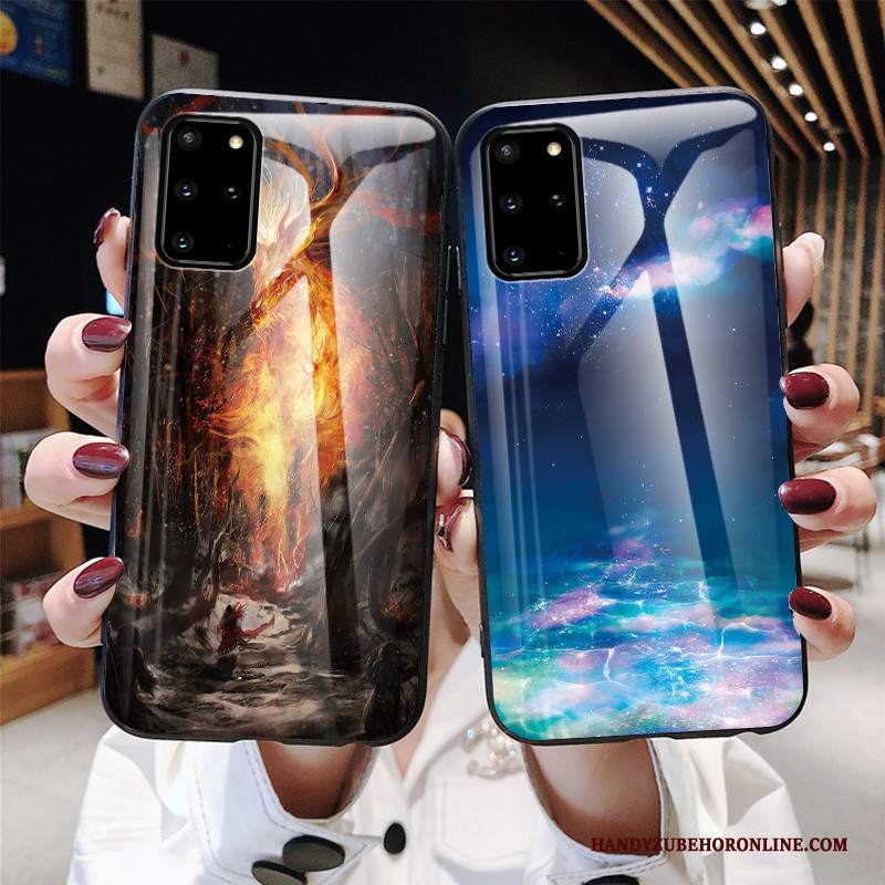 Custodia Samsung Galaxy S20+ Protezione Vetrotelefono, Cover Samsung Galaxy S20+ Blu Tendenza