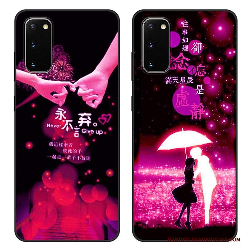 Custodia Samsung Galaxy S20 Silicone Anti-caduta Fresco, Cover Samsung Galaxy S20 Protezione Telefono Porpora