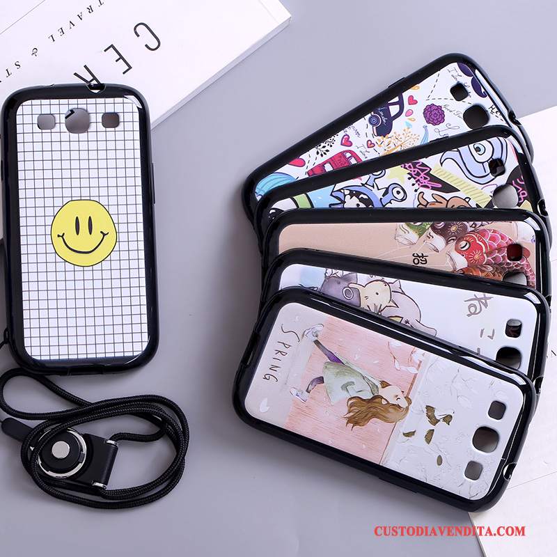 Custodia Samsung Galaxy S3 Colore Ornamenti Appesitelefono, Cover Samsung Galaxy S3 Silicone