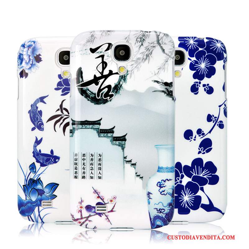 Custodia Samsung Galaxy S4 Protezione Telefono Blu, Cover Samsung Galaxy S4 Nuovo Fiori