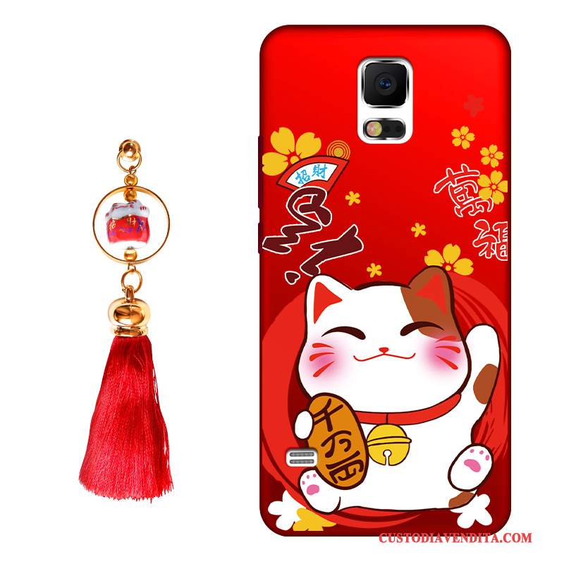 Custodia Samsung Galaxy S5 Silicone Ricchezza Nuovo, Cover Samsung Galaxy S5 Rosso Gattino