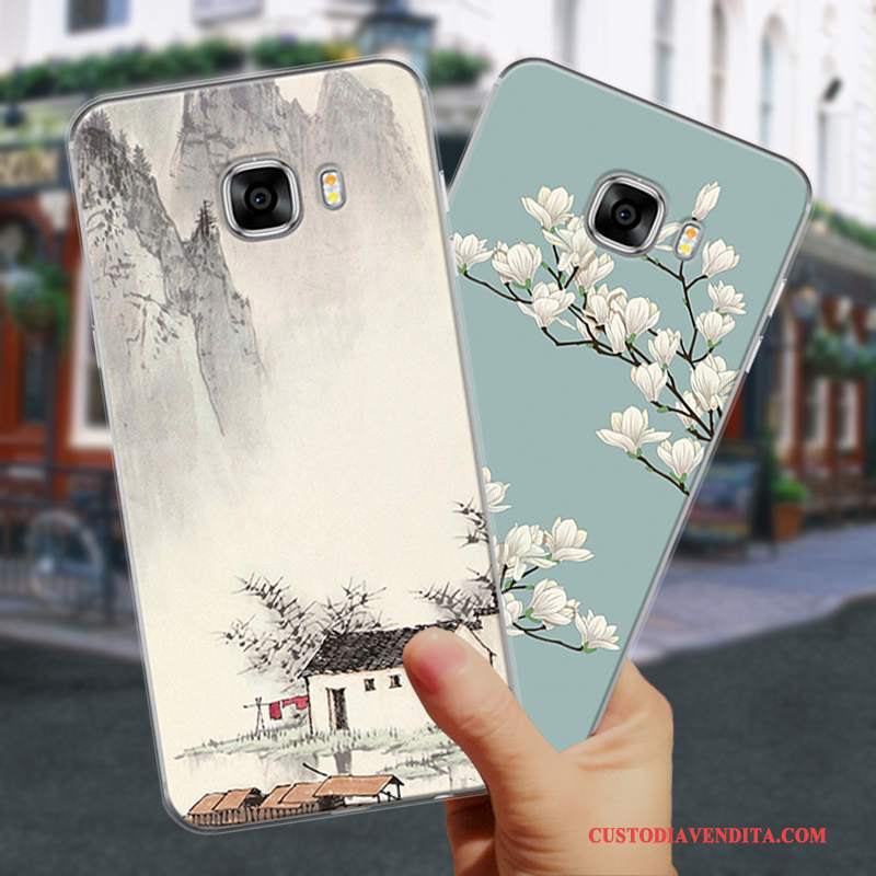 Custodia Samsung Galaxy S6 Cartone Animato Blu Chiaro Tutto Incluso, Cover Samsung Galaxy S6 Protezione Morbido Anti-caduta