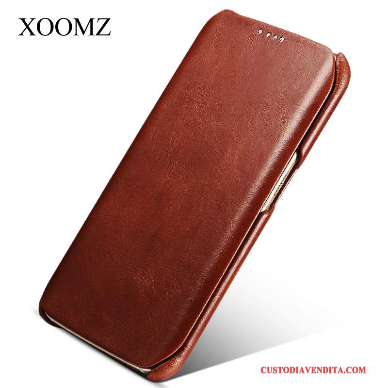 Custodia Samsung Galaxy S6 Edge Folio Nerotelefono, Cover Samsung Galaxy S6 Edge Pelle