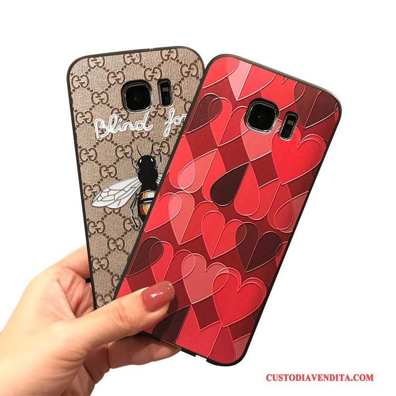 Custodia Samsung Galaxy S7 Cartone Animato Di Personalitàtelefono, Cover Samsung Galaxy S7 Silicone Rosso Tendenza