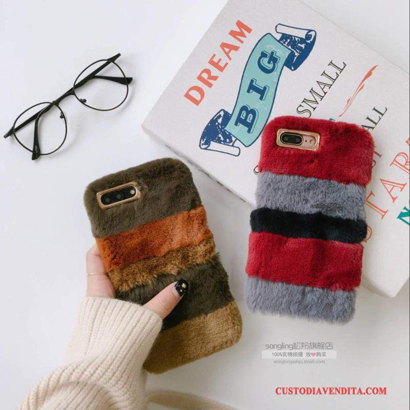 Custodia Samsung Galaxy S7 Colore Peluche Morbido, Cover Samsung Galaxy S7 Pelliccia Di Coniglio Colori Misti