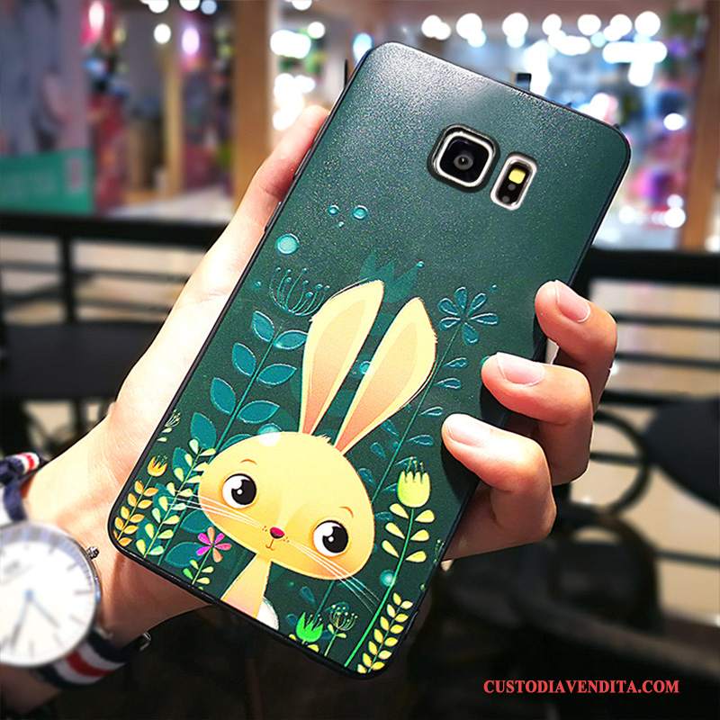 Custodia Samsung Galaxy S7 Creativo Sottile Di Personalità, Cover Samsung Galaxy S7 Protezione Verde Scuro Anti-caduta