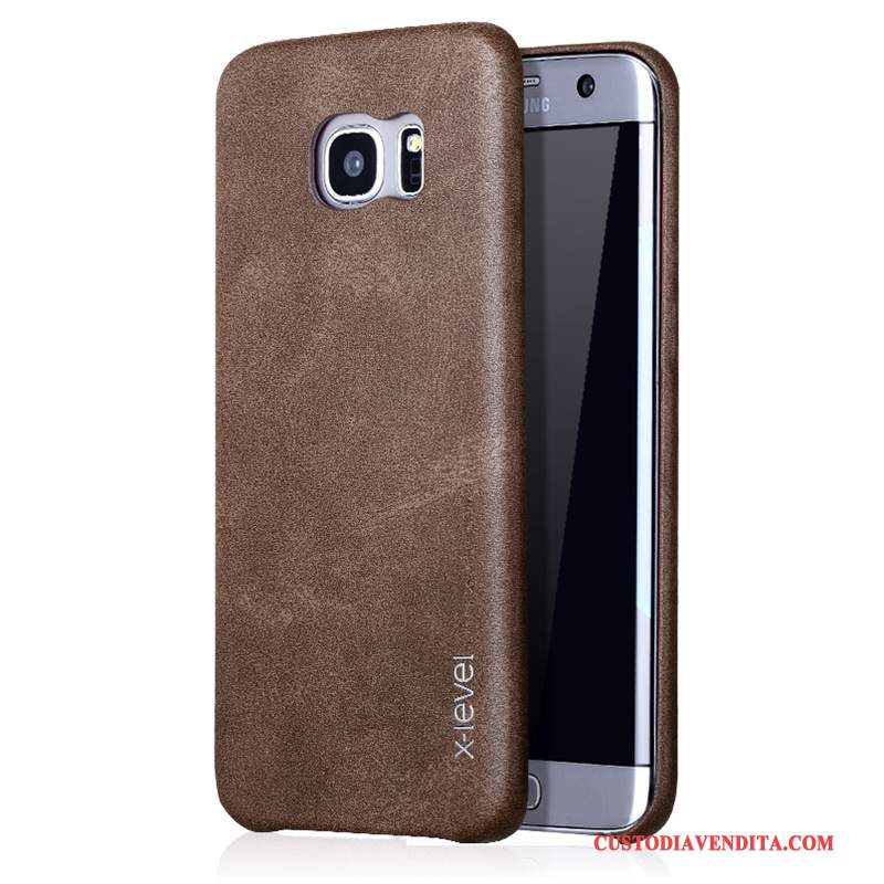 Custodia Samsung Galaxy S7 Edge Affari Sottile, Cover Samsung Galaxy S7 Edge Magliatelefono