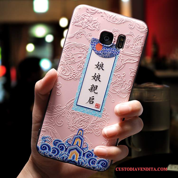 Custodia Samsung Galaxy S7 Edge Creativo Amanti Divertente, Cover Samsung Galaxy S7 Edge Silicone Anti-cadutatelefono