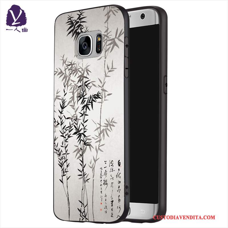 Custodia Samsung Galaxy S7 Edge Creativo Tendenza Grigio, Cover Samsung Galaxy S7 Edge Silicone Di Personalitàtelefono