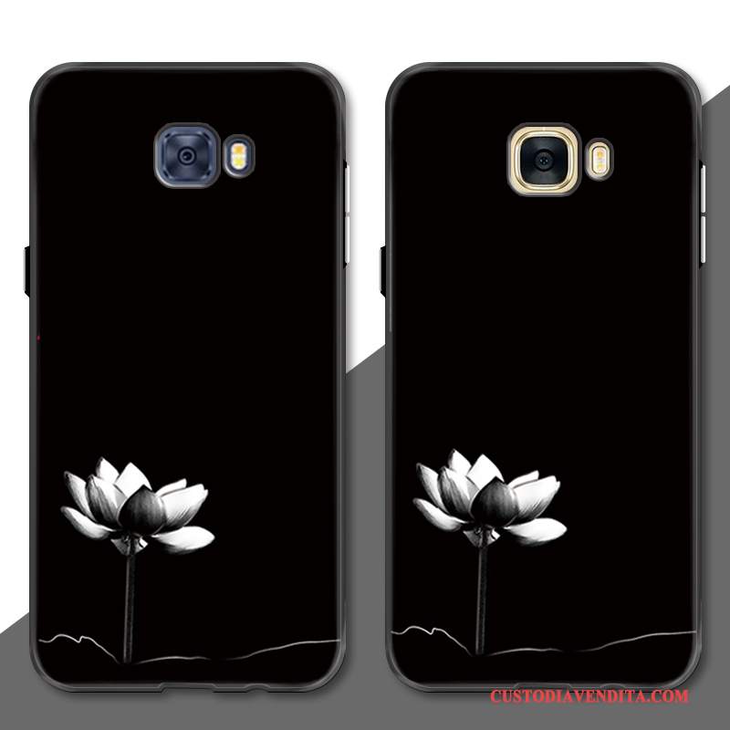 Custodia Samsung Galaxy S7 Edge Goffratura Nero Affari, Cover Samsung Galaxy S7 Edge Protezione Semplici Ornamenti Appesi