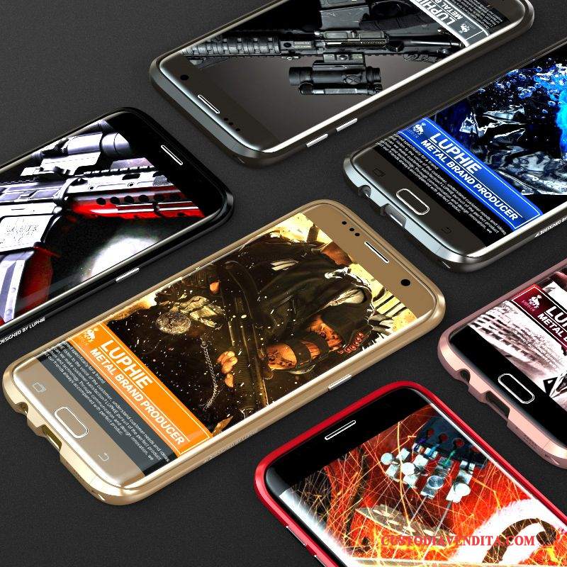Custodia Samsung Galaxy S7 Edge Protezione Telefono Anti-caduta, Cover Samsung Galaxy S7 Edge Argento Sottile