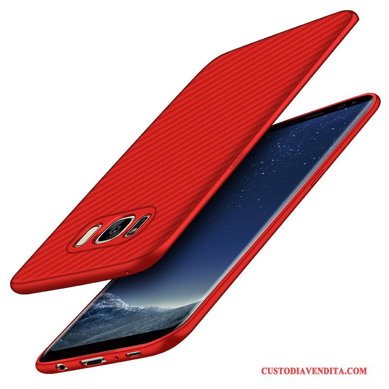 Custodia Samsung Galaxy S7 Edge Silicone Tutto Incluso Anti-caduta, Cover Samsung Galaxy S7 Edge Protezione Macchiati Rosso