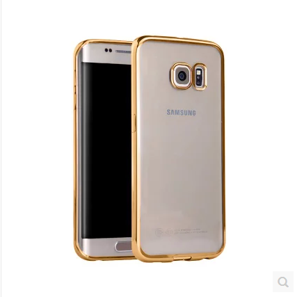 Custodia Samsung Galaxy S7 Edge Silicone Tutto Incluso Maglia, Cover Samsung Galaxy S7 Edge Protezione Oro Morbido