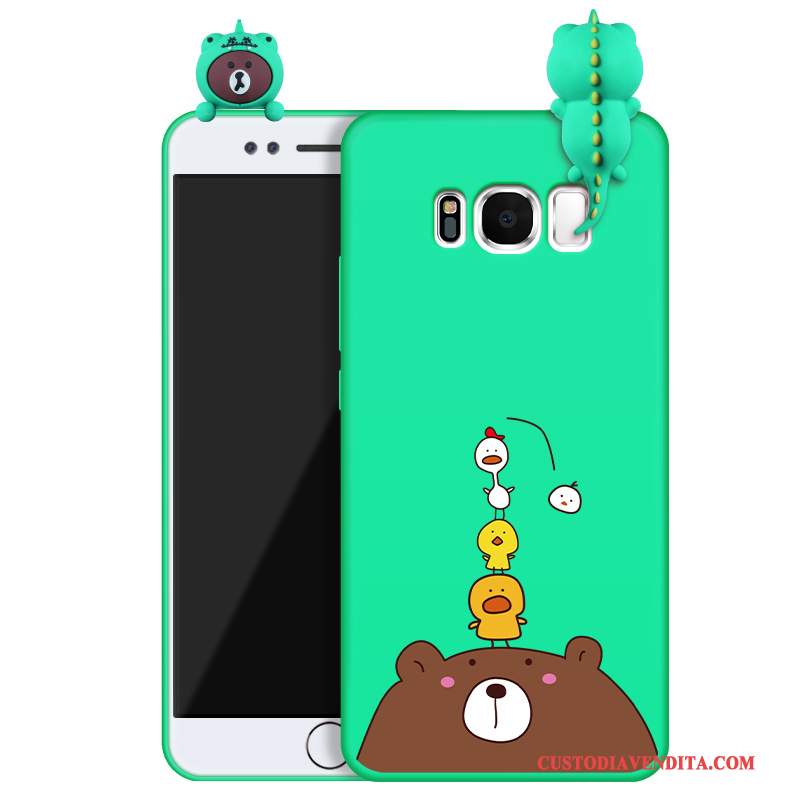 Custodia Samsung Galaxy S8 Cartone Animato Verdetelefono, Cover Samsung Galaxy S8 Protezione Nuovo Anti-caduta