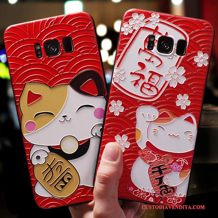 Custodia Samsung Galaxy S8+ Creativo Di Personalitàtelefono, Cover Samsung Galaxy S8+ Silicone Ricchezza Gattino