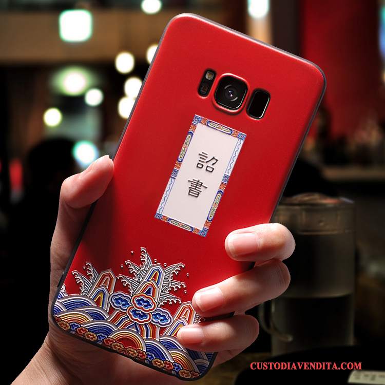 Custodia Samsung Galaxy S8+ Creativo Tendenzatelefono, Cover Samsung Galaxy S8+ Protezione Rosso Tutto Incluso