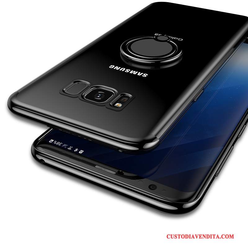Custodia Samsung Galaxy S8+ Creativo Tutto Incluso Tendenza, Cover Samsung Galaxy S8+ Silicone Trasparente Nero