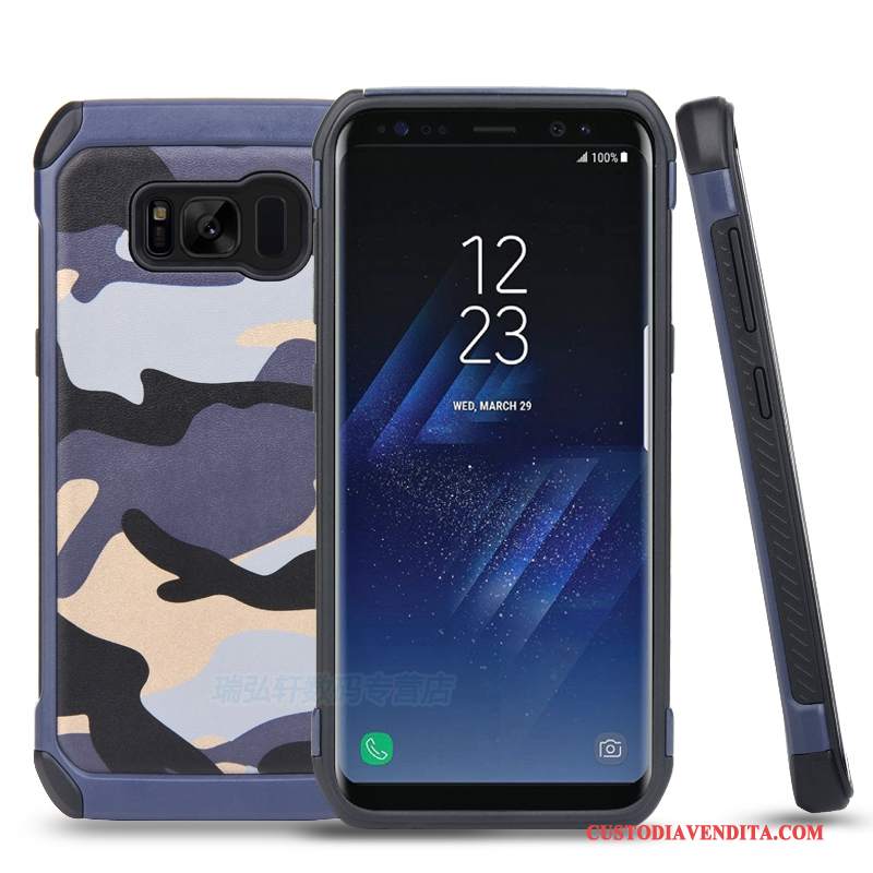 Custodia Samsung Galaxy S8+ Silicone Blu Supporto, Cover Samsung Galaxy S8+ Protezione Anti-cadutatelefono