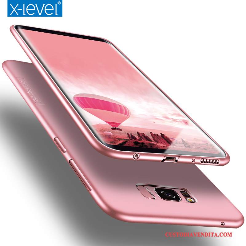 Custodia Samsung Galaxy S8+ Silicone Morbido Tutto Incluso, Cover Samsung Galaxy S8+ Protezione Sottile Rosa