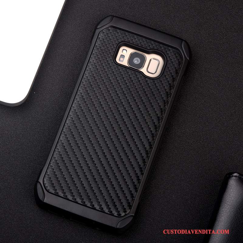 Custodia Samsung Galaxy S8+ Silicone Nero Anti-caduta, Cover Samsung Galaxy S8+ Protezione Telefono Tendenza