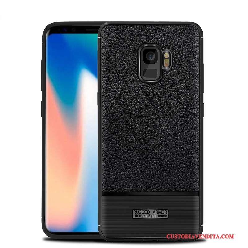 Custodia Samsung Galaxy S9+ Creativo Tutto Incluso Di Personalità, Cover Samsung Galaxy S9+ Silicone Telefono Nero