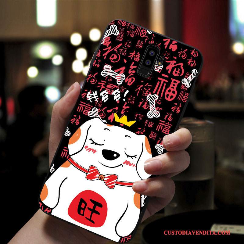 Custodia Samsung Galaxy S9+ Silicone Rosso Macchiati, Cover Samsung Galaxy S9+ Protezione Telefono Anti-caduta