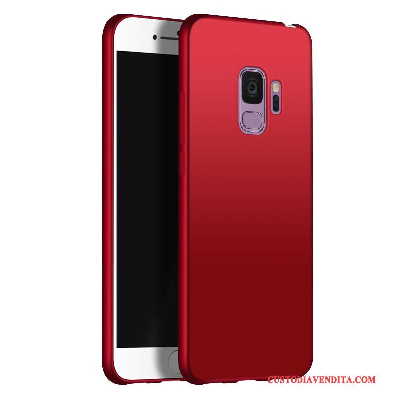 Custodia Samsung Galaxy S9+ Telefono Semplici, Cover Samsung Galaxy S9+ Macchiati Rosso