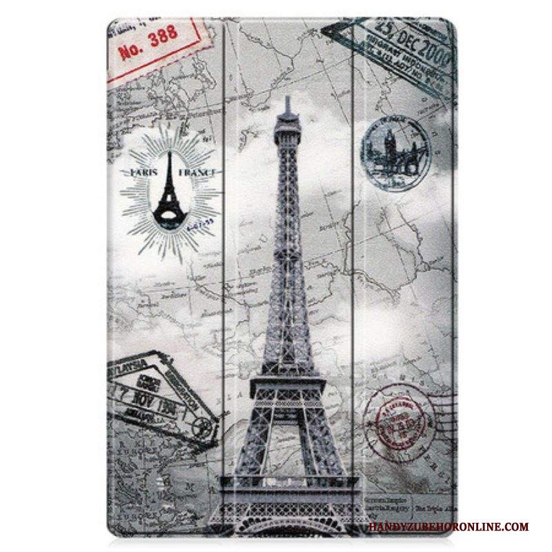 Custodia Samsung Galaxy Tab S8 Plus / Tab S7 Plus Torre Eiffel Rinforzata