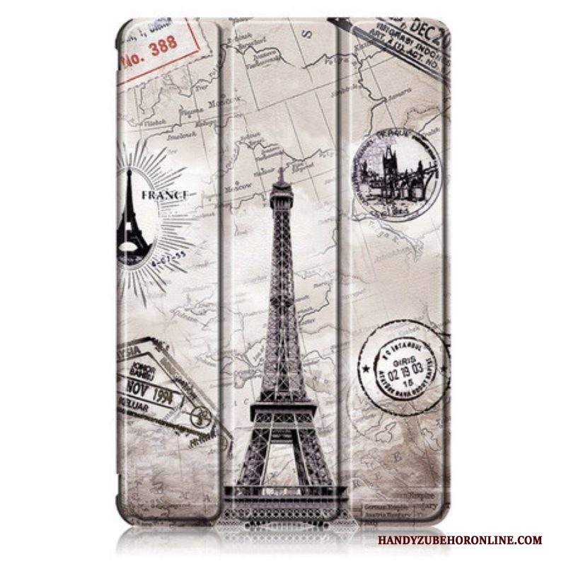 Custodia Samsung Galaxy Tab S8 / Tab S7 Torre Eiffel Rinforzata