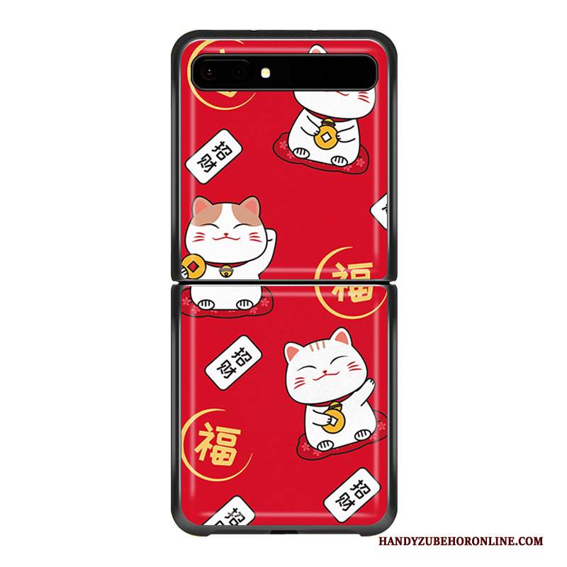Custodia Samsung Z Flip Pelle Divisatelefono, Cover Samsung Z Flip Protezione Modello Piegare
