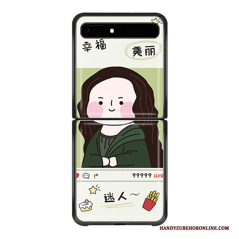 Custodia Samsung Z Flip Protezione Personalizza Modello, Cover Samsung Z Flip Pelle Amanti Verde