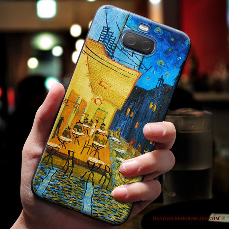 Custodia Sony Xperia 10 Plus Cartone Animato Morbido Bello, Cover Sony Xperia 10 Plus Goffratura Blutelefono