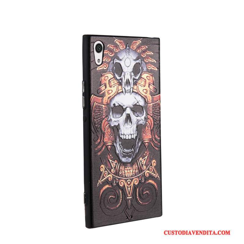 Custodia Sony Xperia Xa1 Ultra Cartone Animato Tendenza Nero, Cover Sony Xperia Xa1 Ultra Colore Affari Morbido