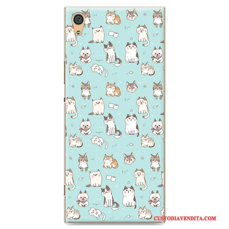 Custodia Sony Xperia Xa1 Ultra Colore Difficiletelefono, Cover Sony Xperia Xa1 Ultra Protezione Arte Blu Chiaro