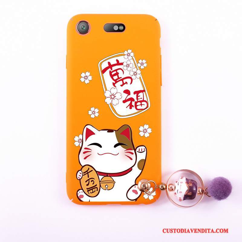 Custodia Sony Xperia Xz1 Compact Cane Arancione, Cover Sony Xperia Xz1 Compact Rosso Tutto Incluso