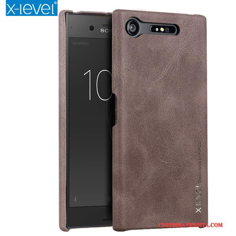 Custodia Sony Xperia Xz1 Compact Pelle Sottiletelefono, Cover Sony Xperia Xz1 Compact Protezione Anti-caduta