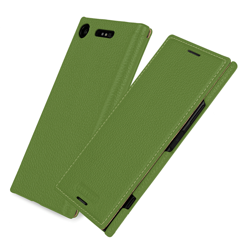 Custodia Sony Xperia Xz1 Compact Protezione Verde Colore Profondo, Cover Sony Xperia Xz1 Compact Pelle Anti-cadutatelefono