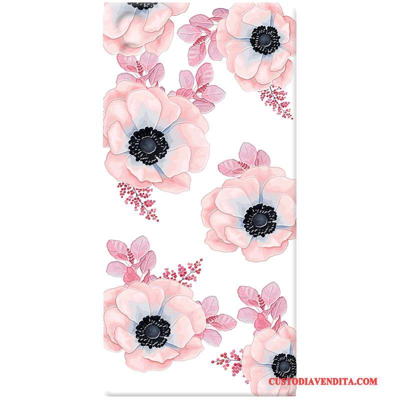 Custodia Sony Xperia Z5 Goffratura Difficile Morbido, Cover Sony Xperia Z5 Silicone Rosa Anti-caduta