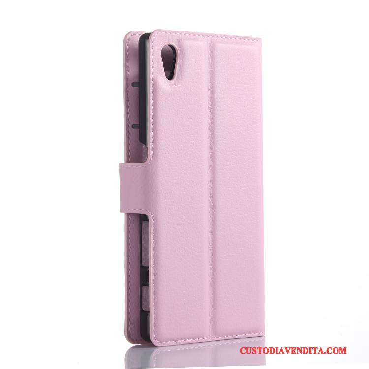Custodia Sony Xperia Z5 Portafoglio Rosatelefono, Cover Sony Xperia Z5 Pelle