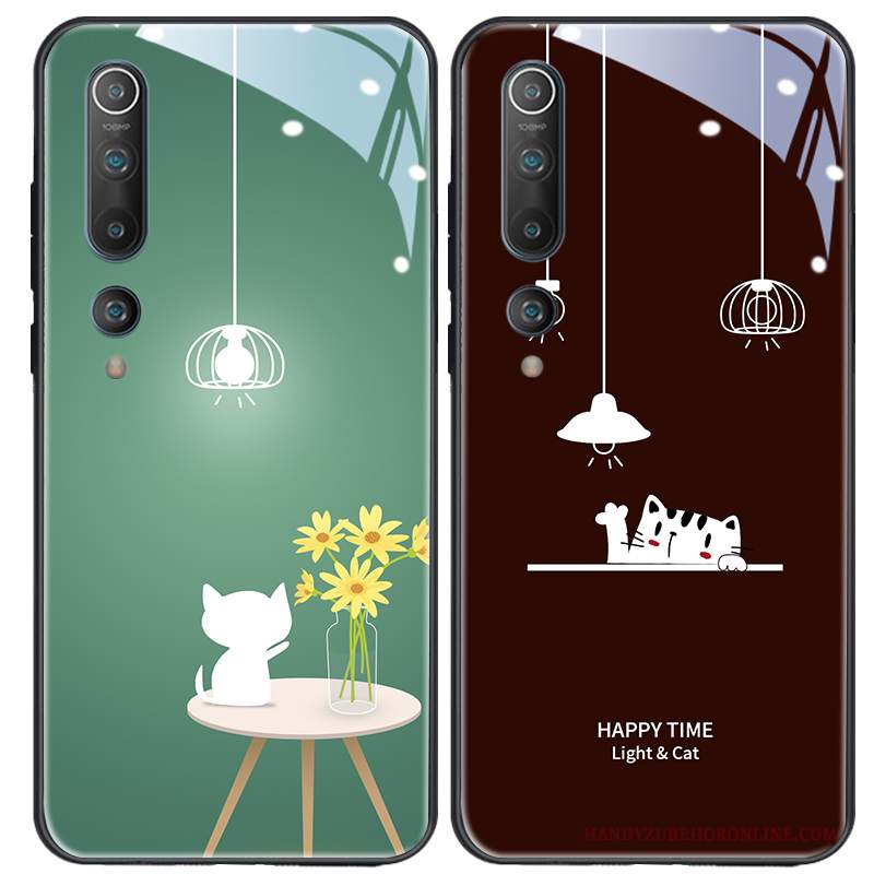 Custodia Xiaomi Mi 10 Cartone Animato Di Personalità Morbido, Cover Xiaomi Mi 10 Protezione Sottile Nero